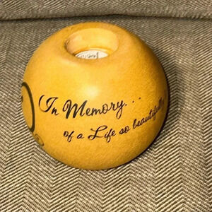 Pavilion Gift Company - In Memory - Globe Candle Holder Sympathy Loss of Life
